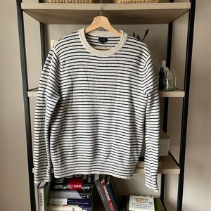 J Crew Striped Merino Wool Blend Sweater